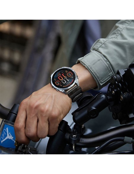 
Nailoninis dirželis Garmin Fenix 51mm telefonui – juodas
