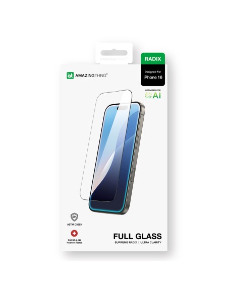 
Grūdintas stiklas iPhone 16 Radix Full Glass
