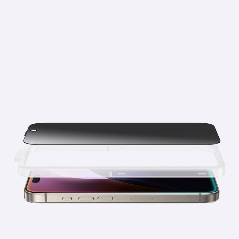
Grūdintas grūdintas stiklas, skirtas „iPhone 16 Pro Max Titan“ privatumo stiklui
