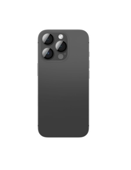 
Grūdintas stiklas iPhone 16 Pro / 16 Pro Max kameros salai – juodas

