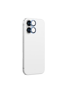
Grūdintas stiklas su kameros objektyvo rėmeliu, skirtas „iPhone 16 / 16 Plus“ – mėlynas
