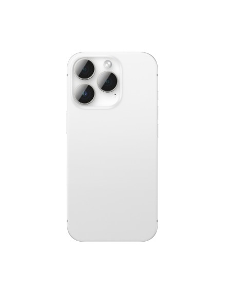 
Grūdintas stiklas su kameros objektyvo rėmeliu, skirtas „iPhone 16 Pro“ / „16 Pro Max“ – sidabrinis
