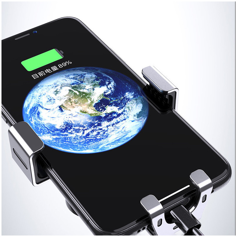 Gravitacinis išmaniojo telefono automobilinis laikiklis oro angai juodas