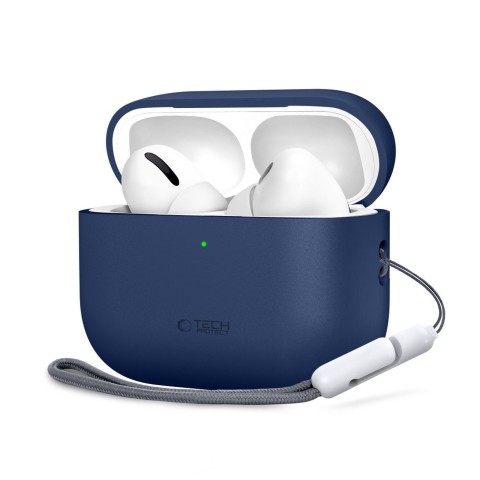 
Silikoninis dėklas, skirtas „AirPods Pro 3“ ausinėms – tamsiai mėlynas
