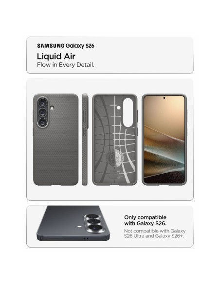 
„Samsung Galaxy S26 Liquid Air“ dėklas – pilkas
