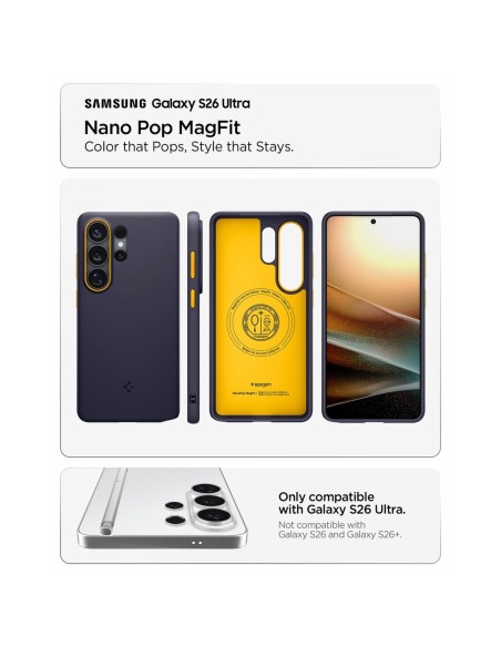 
Samsung Galaxy S26 Ultra Nano Pop Mag MagSafe dėklas – mėlynas
