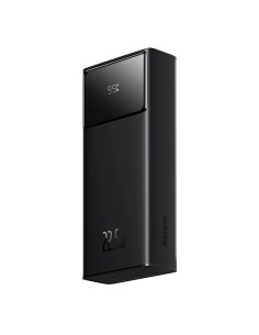 
20000mAh USB-A USB-C nešiojamas įkroviklis su ekrano laidu, 22,5 W, juodas
