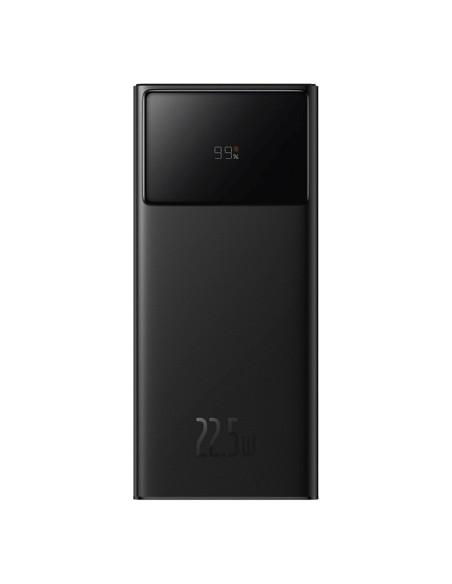 
20000mAh USB-A USB-C nešiojamas įkroviklis su ekrano laidu, 22,5 W, juodas
