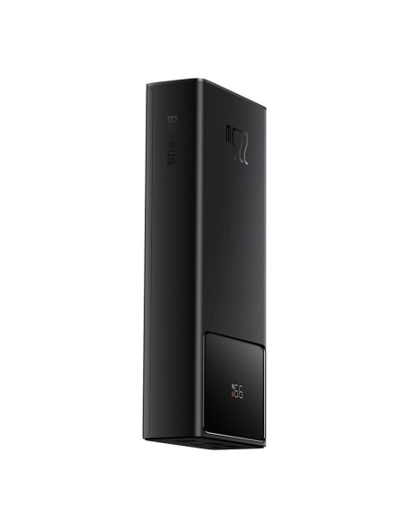 
20000mAh USB-A USB-C nešiojamas įkroviklis su ekrano laidu, 22,5 W, juodas
