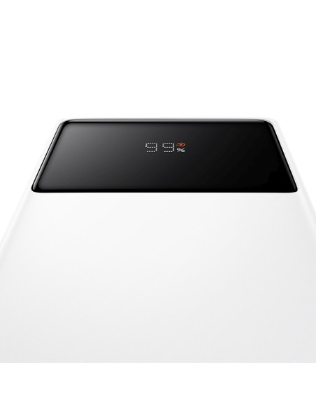 
20000mAh USB-A USB-C nešiojamas įkroviklis su ekrano laidu, 22,5 W, baltas
