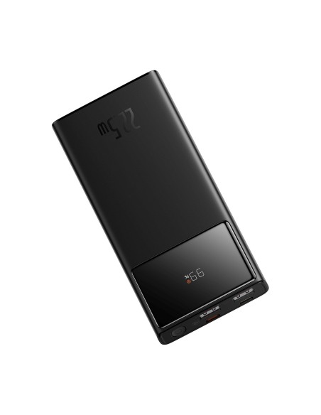 
10000mAh USB-A USB-C su ekrano laidu 22,5 W - juodas
