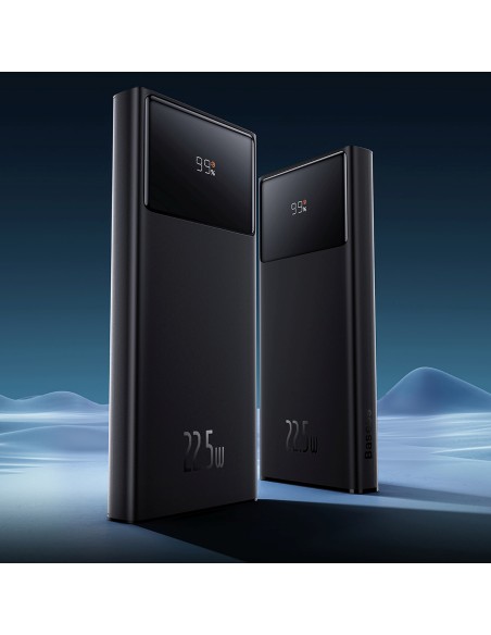 
10000mAh USB-A USB-C su ekrano laidu 22,5 W - juodas
