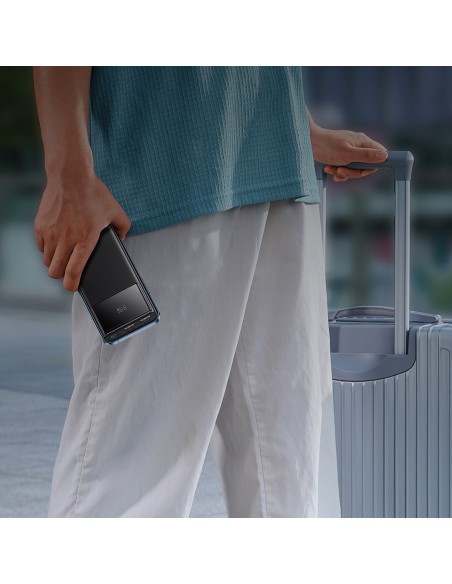 
10000mAh USB-A USB-C su ekrano laidu 22,5 W - juodas
