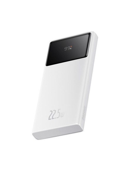 
10000mAh USB-A USB-C su ekrano laidu 22,5 W - balta
