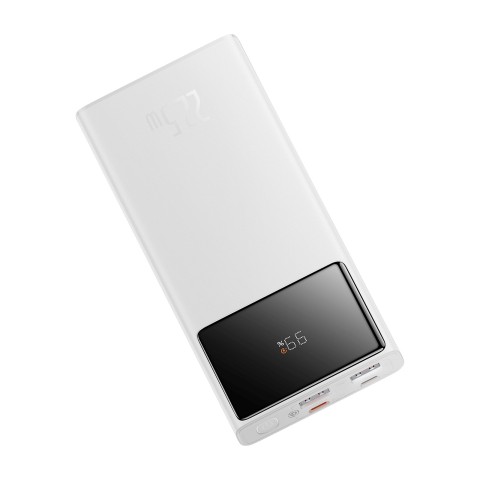 
10000mAh USB-A USB-C su ekrano laidu 22,5 W - balta
