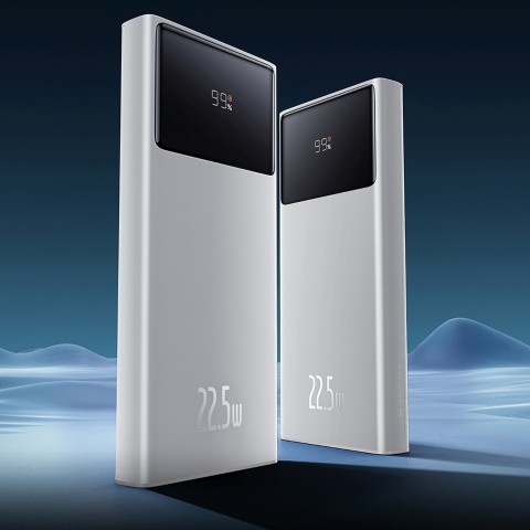 
10000mAh USB-A USB-C su ekrano laidu 22,5 W - balta
