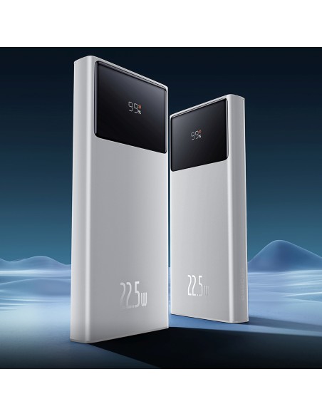 
10000mAh USB-A USB-C su ekrano laidu 22,5 W - balta

