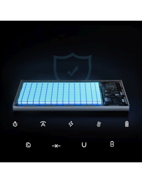 
10000mAh USB-A USB-C su ekrano laidu 22,5 W - balta
