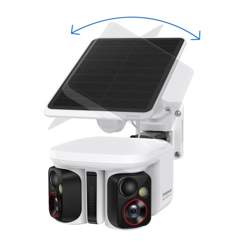 
3K IP65 saulės baterijų lauko stebėjimo kamera - balta
