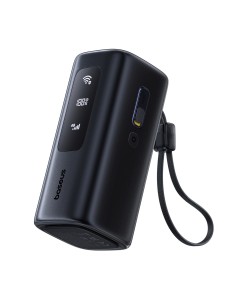 
Nešiojamoji baterija 20000mAh USB-A USB-C su Wi-Fi 67W - juoda
