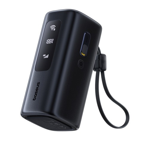 
Nešiojamoji baterija 20000mAh USB-A USB-C su Wi-Fi 67W - juoda
