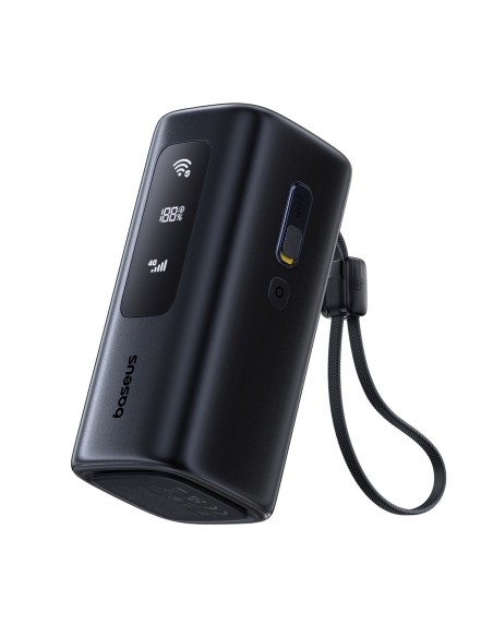 
Nešiojamoji baterija 20000mAh USB-A USB-C su Wi-Fi 67W - juoda
