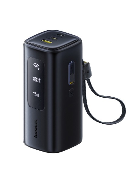 
Nešiojamoji baterija 20000mAh USB-A USB-C su Wi-Fi 67W - juoda
