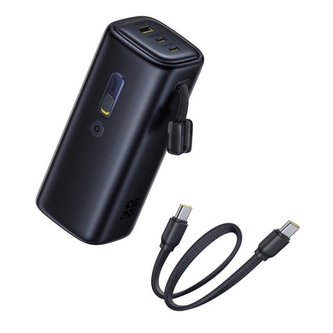 
Nešiojamoji baterija 20000mAh USB-A USB-C su Wi-Fi 67W - juoda
