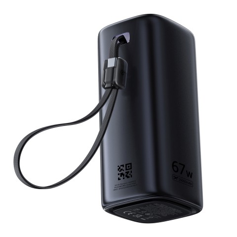 
Nešiojamoji baterija 20000mAh USB-A USB-C su Wi-Fi 67W - juoda
