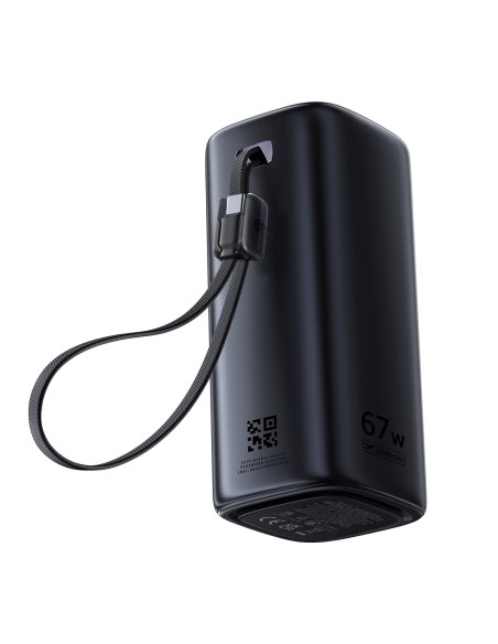 
Nešiojamoji baterija 20000mAh USB-A USB-C su Wi-Fi 67W - juoda
