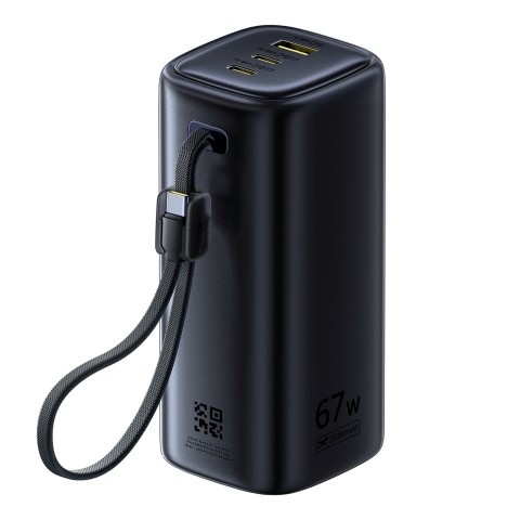 
Nešiojamoji baterija 20000mAh USB-A USB-C su Wi-Fi 67W - juoda
