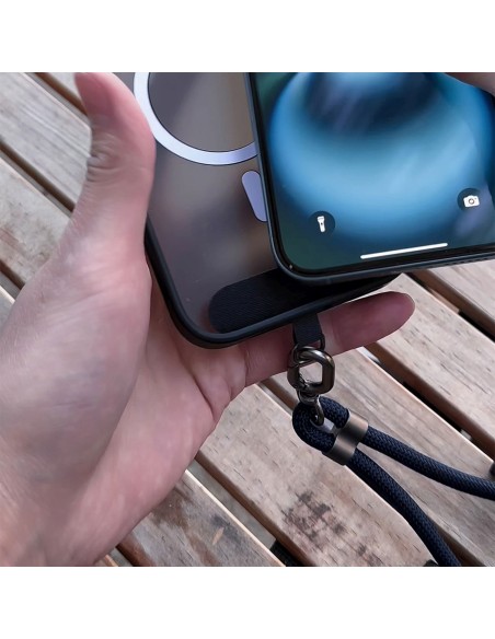 
4 viename USB-C laidas su virvele ir „iPhone Lightning“ USB-A adapteriai – mėlynas

