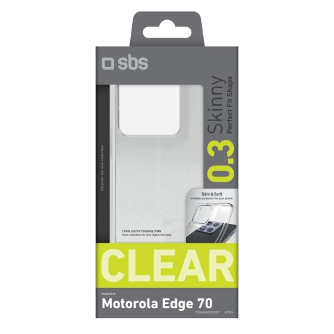 
„Motorola Edge 70“ plonas dėklas – skaidrus
