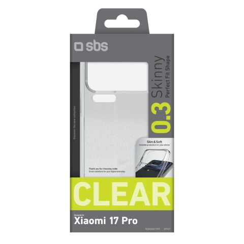 
„Xiaomi 17 Pro“ plonas dėklas – skaidrus
