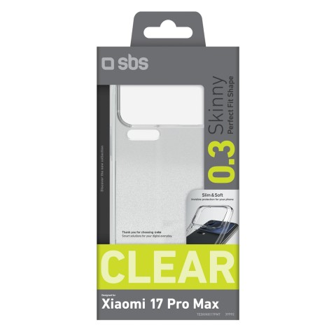 
„Xiaomi 17 Pro Max“ plonas dėklas – skaidrus
