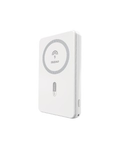 
K14S 5000mAh magnetinis išorinis akumuliatorius USB-A USB-C 20W – baltas
