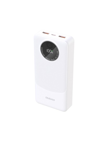 
Nešiojamoji baterija K12Pro 20000mAh USB-A USB-C PD 22.5W - balta

