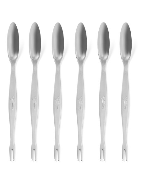 6 vnt. nerūdijančio plieno omarų šakių rinkinys - Hendi 403716