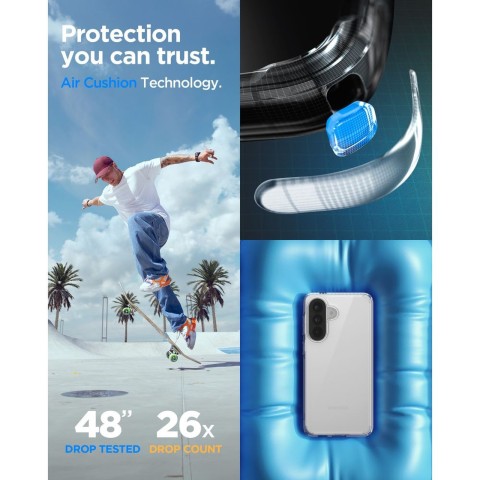
Samsung Galaxy A57 5G Ultra Hybrid dėklas - skaidrus

