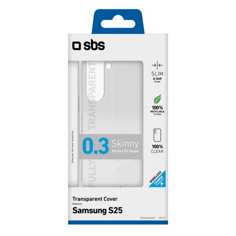 
„Samsung Galaxy S25“ plonas dėklas – permatomas
