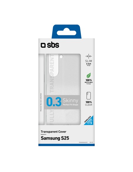 
„Samsung Galaxy S25“ plonas dėklas – permatomas
