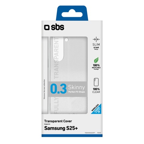 
„Samsung Galaxy S25+“ plonas dėklas – permatomas
