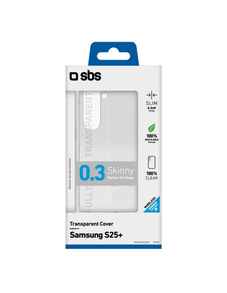 
„Samsung Galaxy S25+“ plonas dėklas – permatomas
