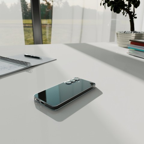 
„Samsung Galaxy S25+“ plonas dėklas – permatomas
