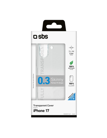 
„iPhone 17“ plonas dėklas – permatomas
