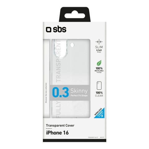 
„iPhone 16“ plonas dėklas – permatomas
