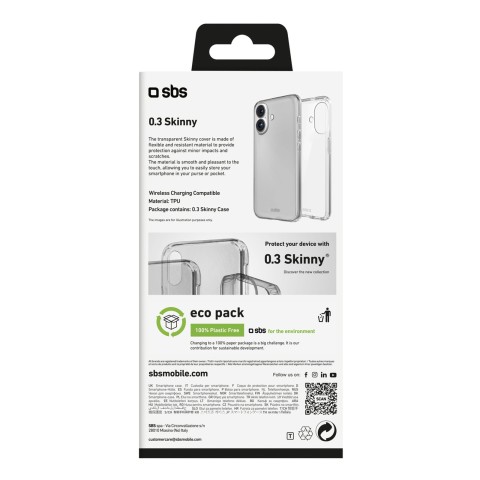 
„iPhone 16“ plonas dėklas – permatomas
