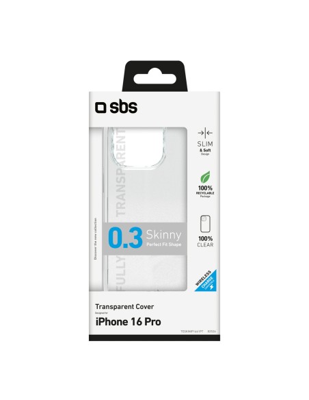 
„iPhone 16 Pro“ plonas dėklas – permatomas
