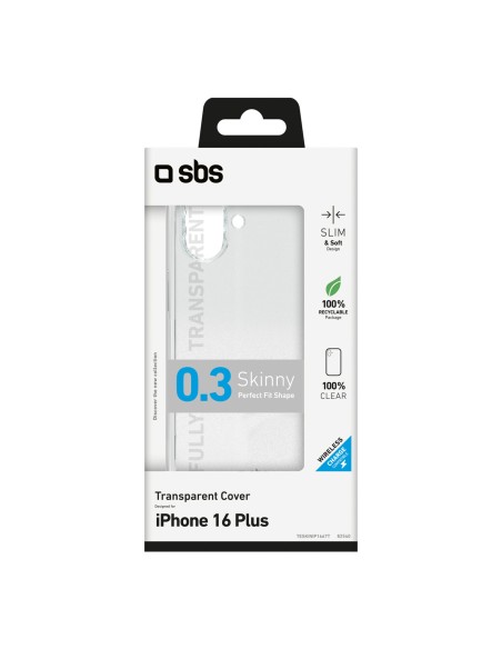 
„iPhone 16 Plus“ plonas dėklas – permatomas
