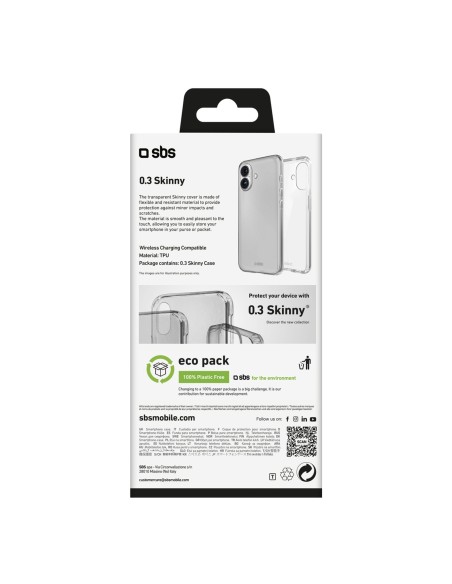 
„iPhone 16 Plus“ plonas dėklas – permatomas
